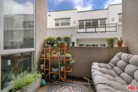 a view of balcony with couch