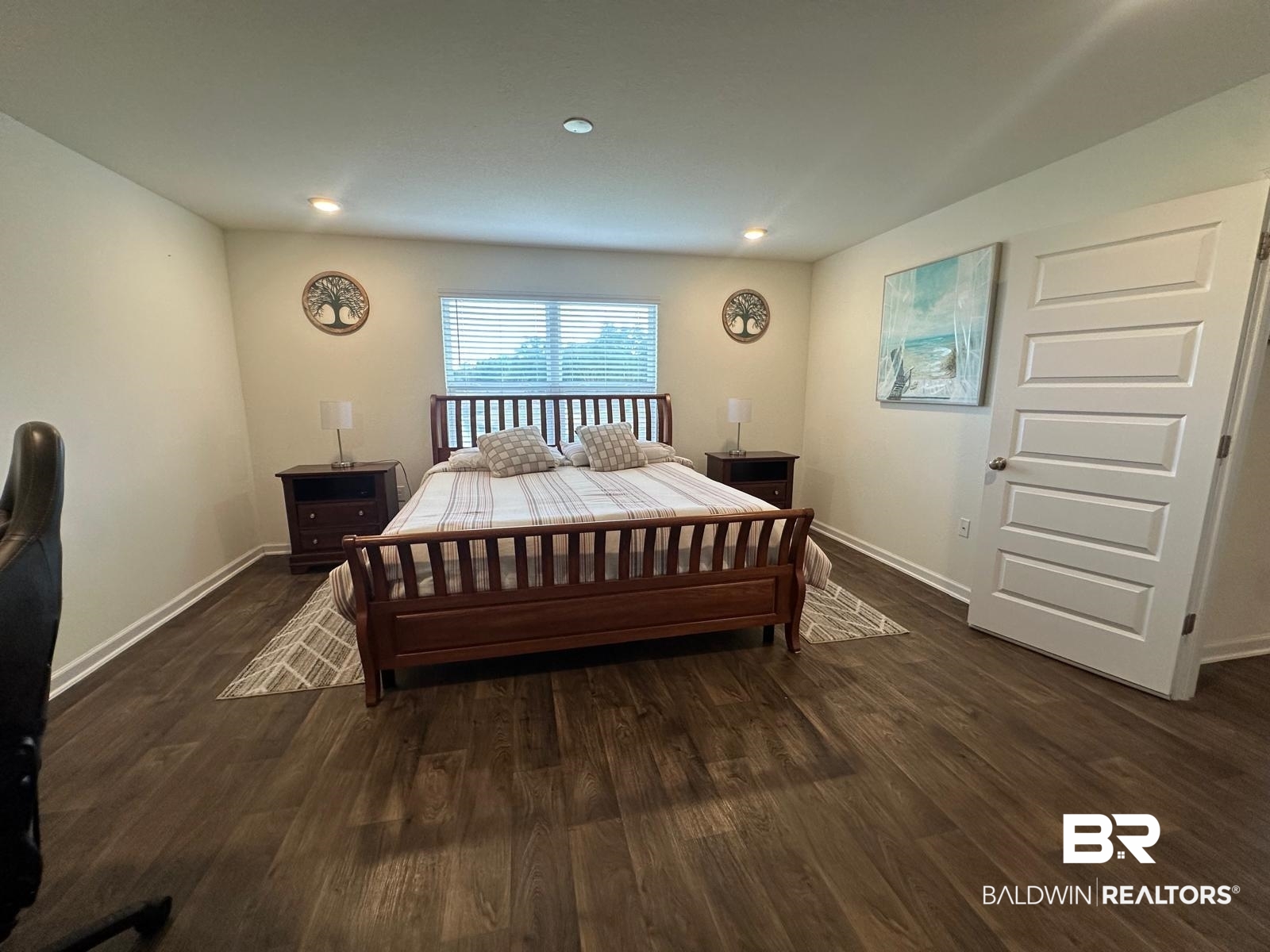 23792 Unbridled Loop Daphne, AL 36526 - Photo 13 of 36 Bedroom with dark wood-type flooring and recessed lighting