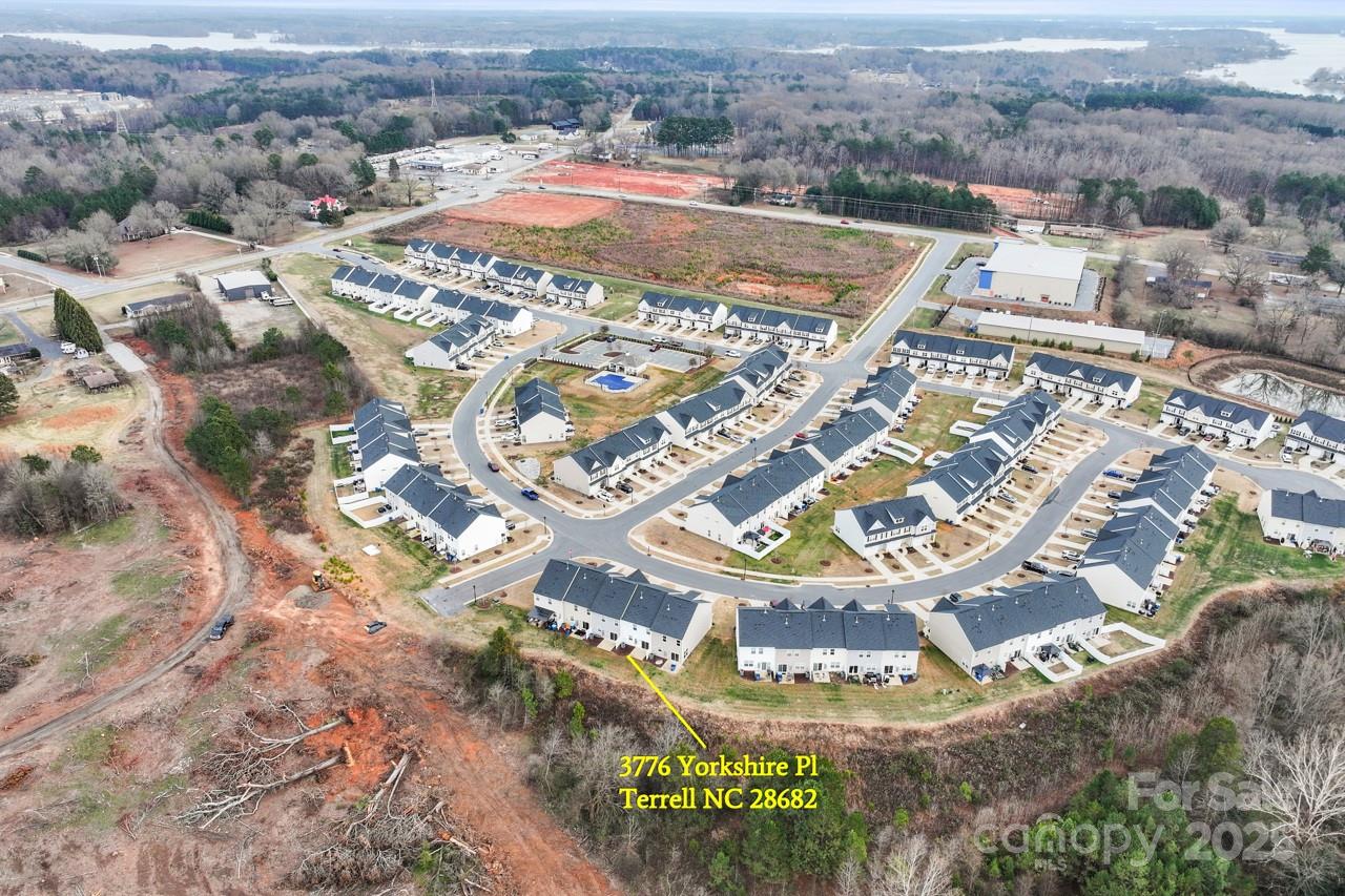 3776 Yorkshire Place Terrell, NC 28682 - Photo 47 of 47 an aerial view of residential houses with outdoor space