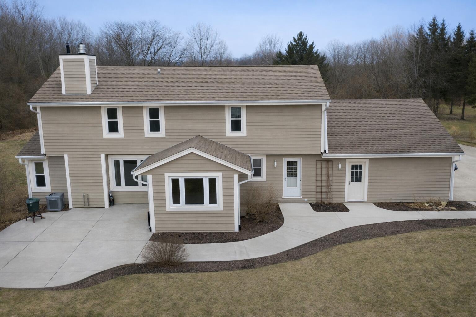 12918 Bell Road Caledonia, WI 53108 - Photo 23 of 24 Back Aerial