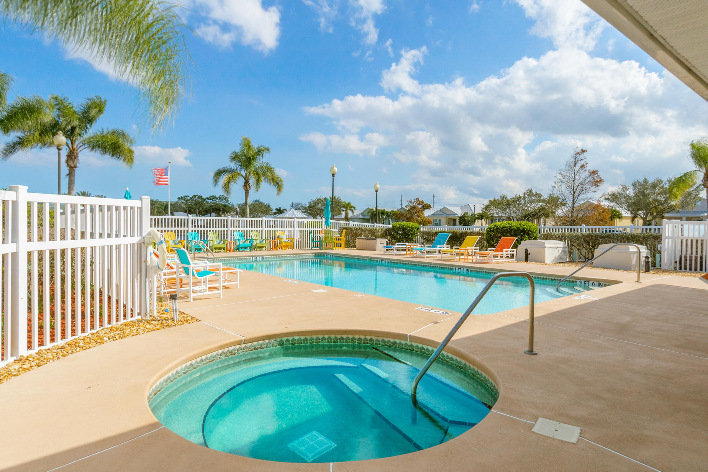 503 Heming Way Melbourne, FL 32901 - Photo 25 of 33 a view of a swimming pool with a lounge chair