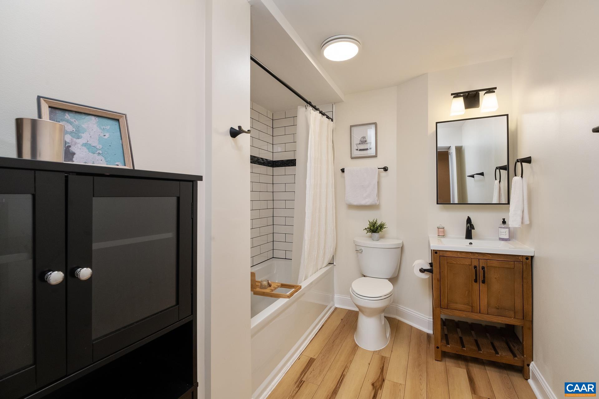 793 Geranium Road Ruckersville, VA 22968 - Photo 21 of 31 a bathroom with a toilet a sink and mirror