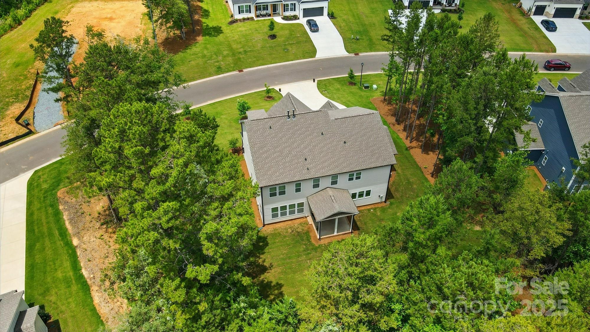 7818 Russell Road Indian Trail, NC 28079 - Photo 42 of 42 an aerial view of a house with a garden
