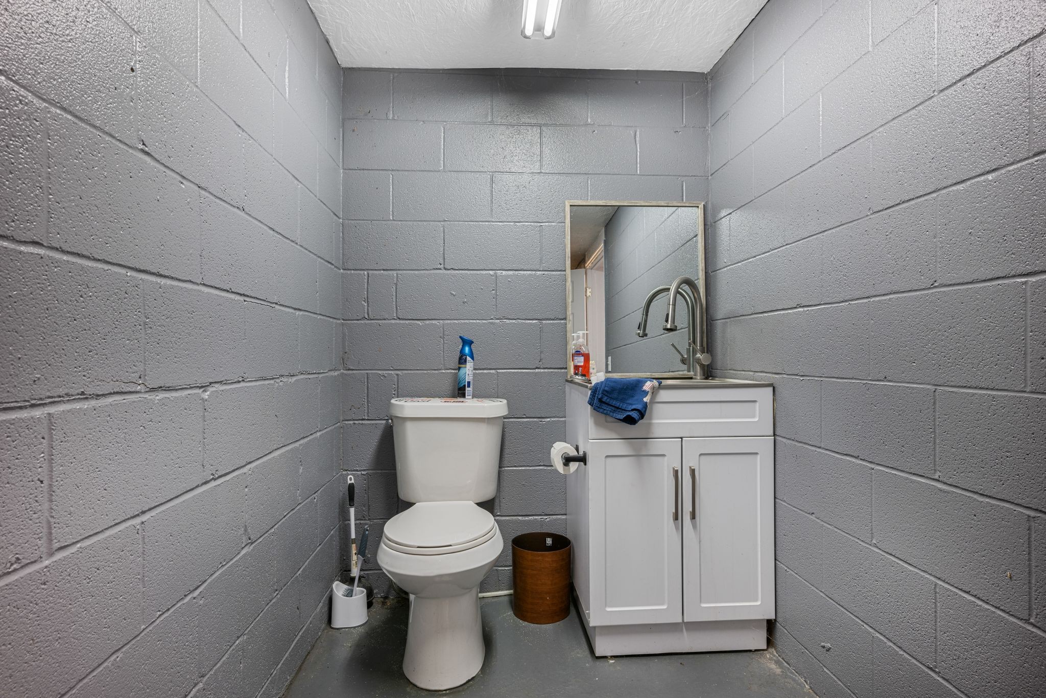 5835 Dog Creek Road Primm Springs, TN 38476 - Photo 20 of 37 a bathroom with a toilet and a sink