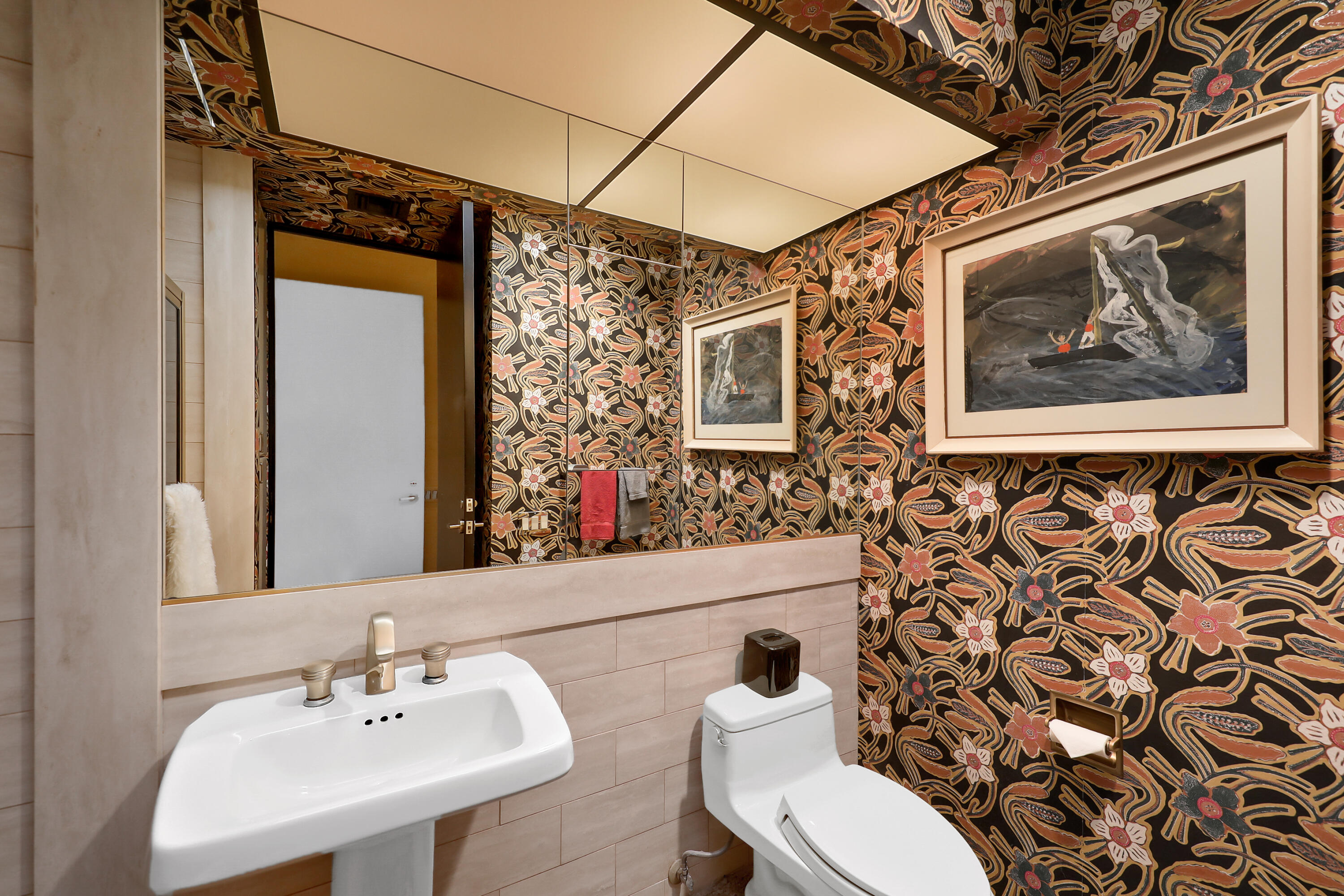 44 Fincher Way Rancho Mirage, CA 92270 - Photo 36 of 56 a bathroom with a toilet sink and mirror