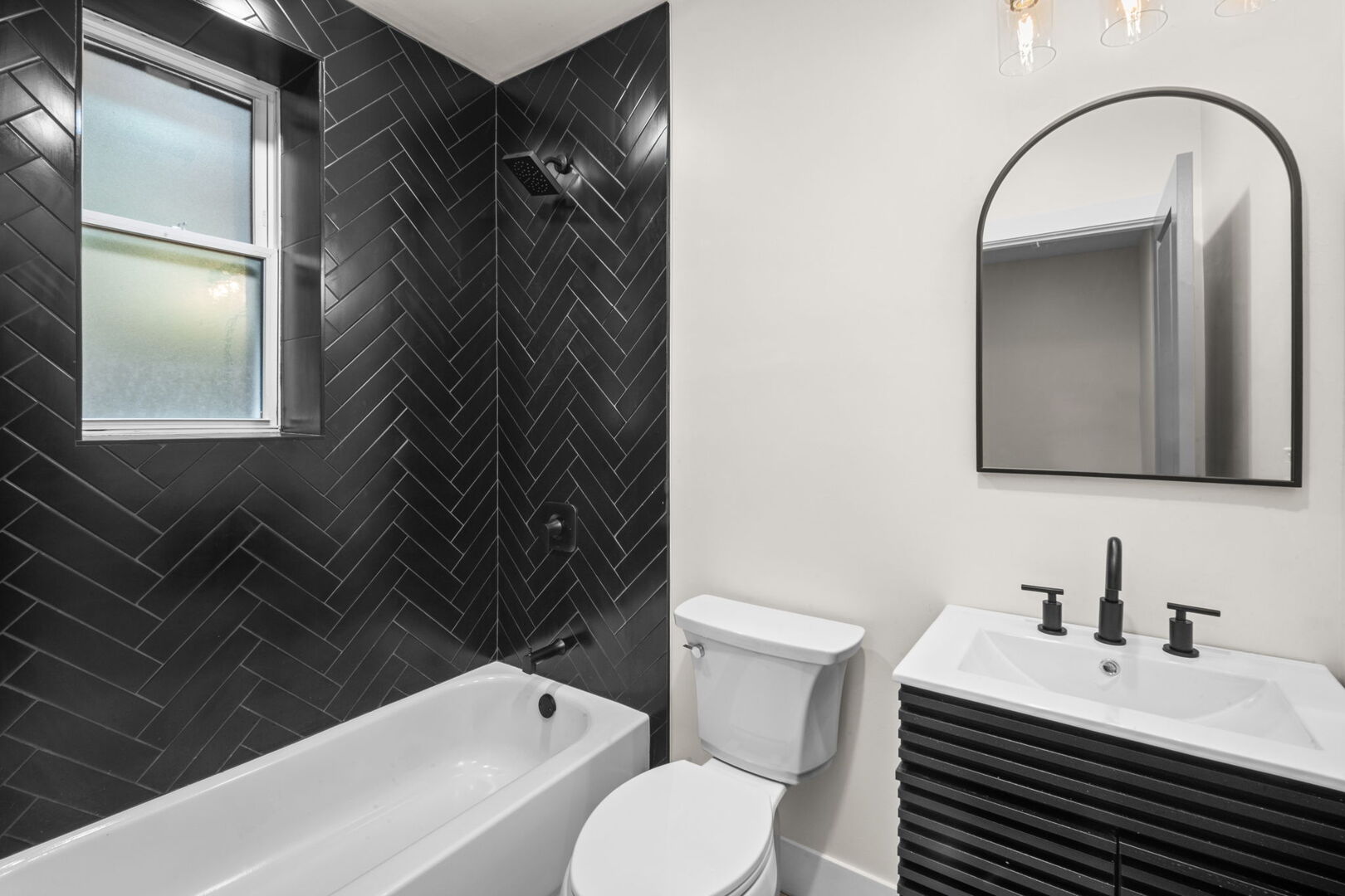 5443 South Federal Street, Unit 2 Chicago, IL 60609 - Photo 6 of 10 a bathroom with a sink toilet and mirror