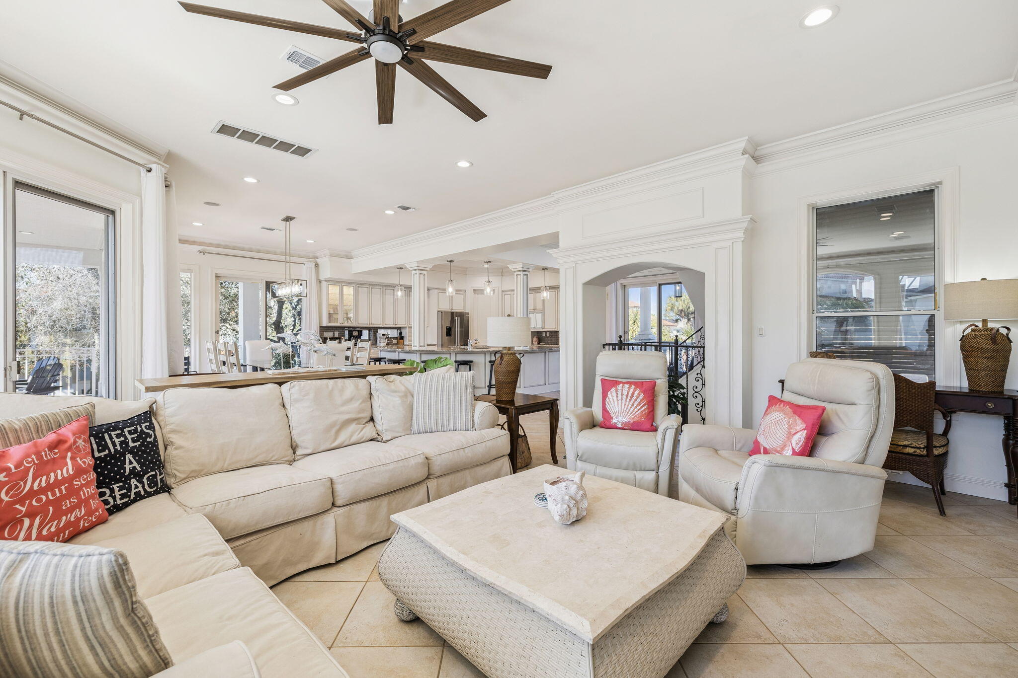 4726 Serendipity Pointe Destin, FL 32541 - Photo 51 of 98 a living room with furniture kitchen view and a large window