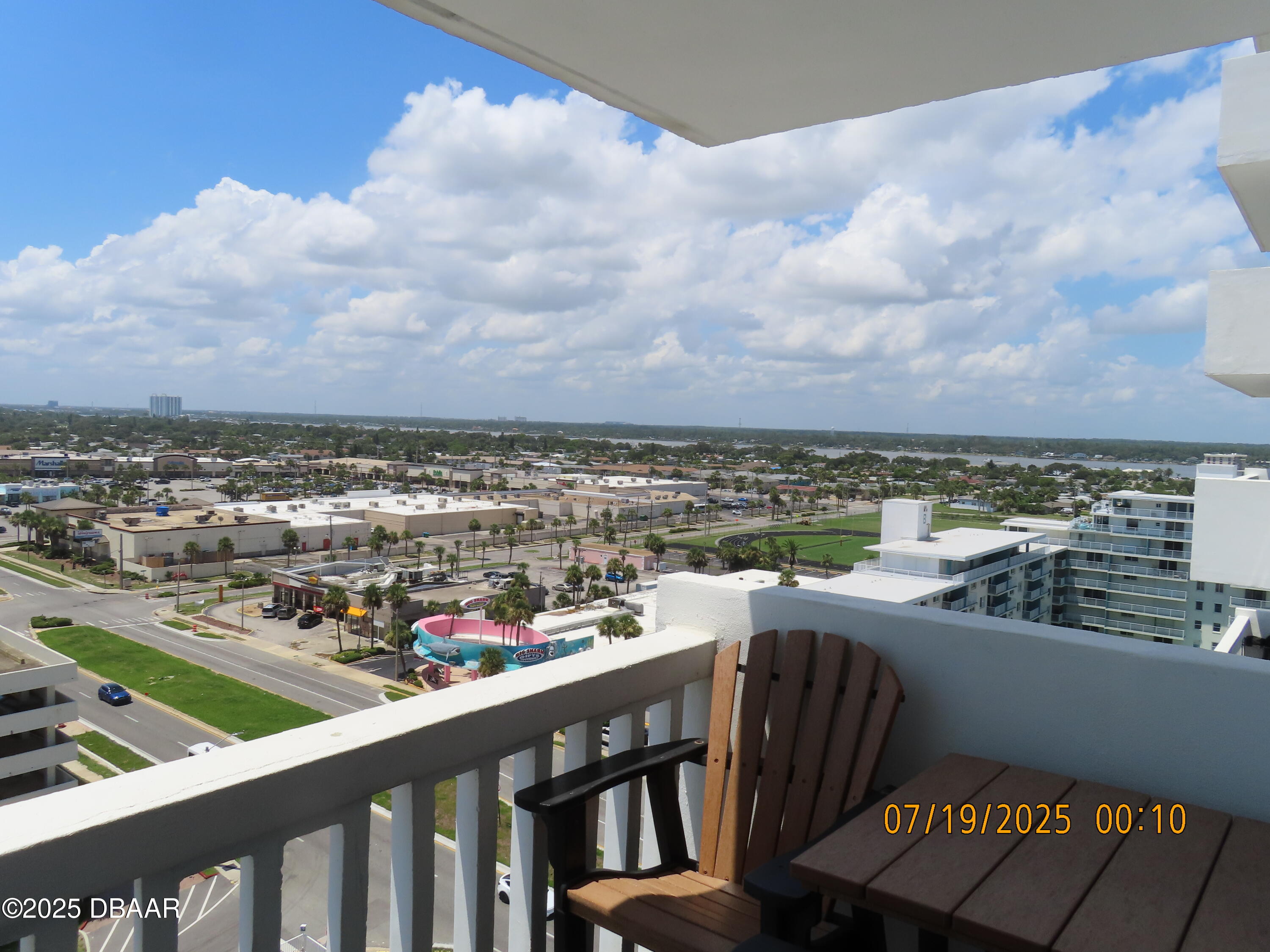 2800 North Atlantic Avenue, Unit 1206 Daytona Beach, FL 32118 - Photo 10 of 27 a view of a city from a terrace
