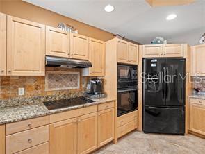 17735 Gulf Boulevard, Unit 204 Redington Shores, FL 33708 - Photo 12 of 23 a kitchen with granite countertop a refrigerator and a sink