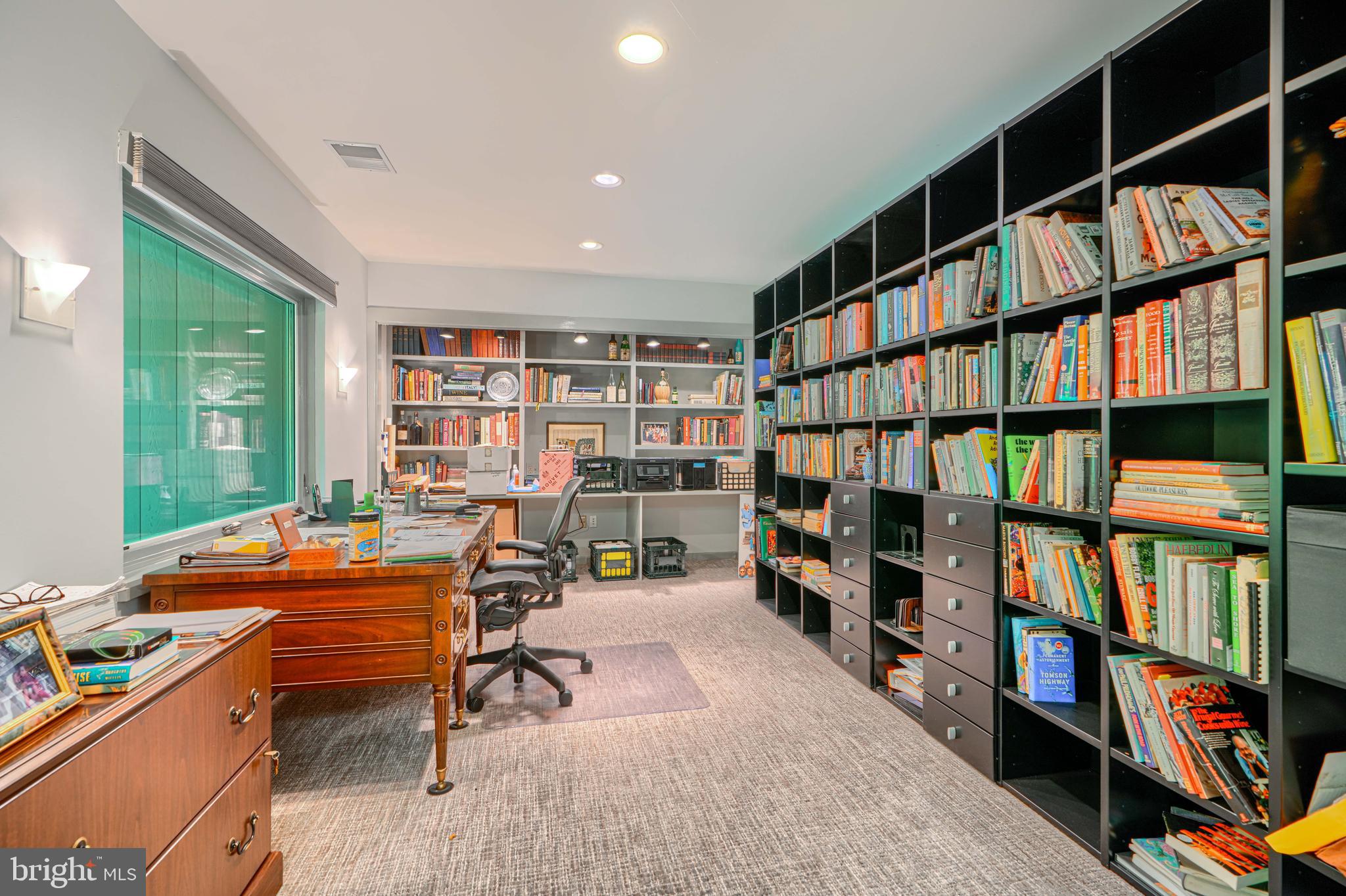 2504 Stone Mill Road Baltimore, MD 21208 - Photo 91 of 123 Lower lvl office w/ recessed lights & pocket doors