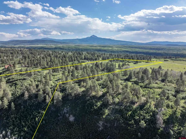 a view of an outdoor space with mountain view