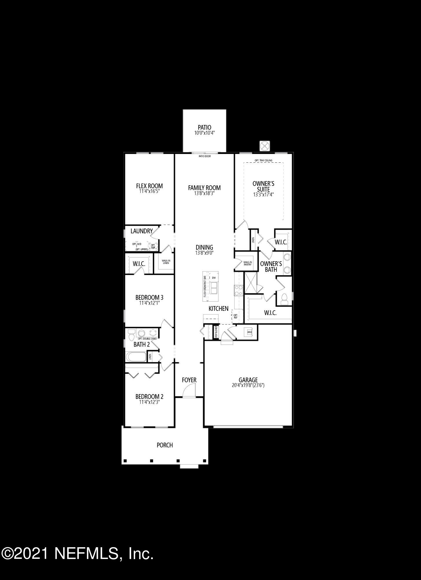 504 Blue Daze Street Yulee, FL 32097 - Photo 20 of 20 JAX_Wildlight__Cedar_Farmhouse_Floorplan