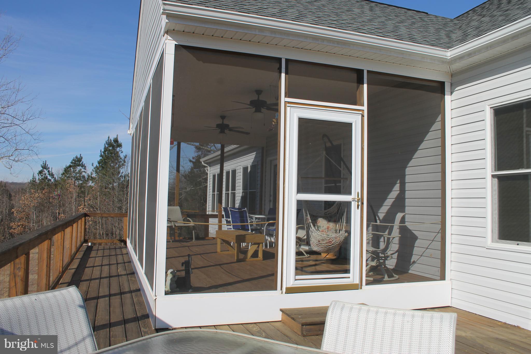 17372 Crookes Farm Road Rixeyville, VA 22737 - Photo 8 of 30 Screened porch with 2 ceiling fans