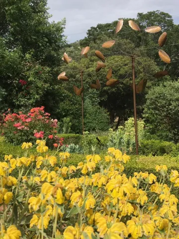 a backyard of a house