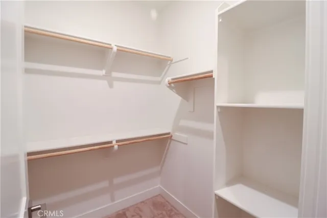a close view of closet