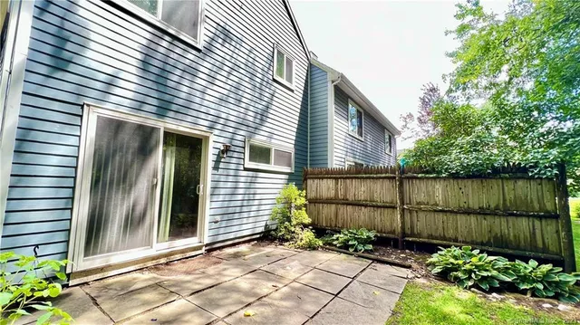 a backyard of a house