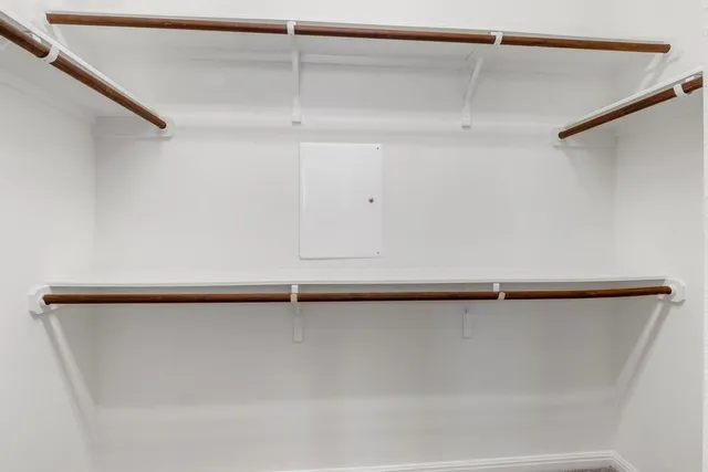 a close view of closet