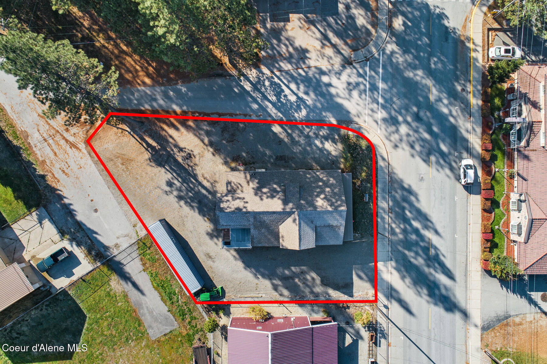 207 South Division Street Pinehurst, ID 83850 - Photo 25 of 34 Aerial_207SDivisionSt-4_Outlined