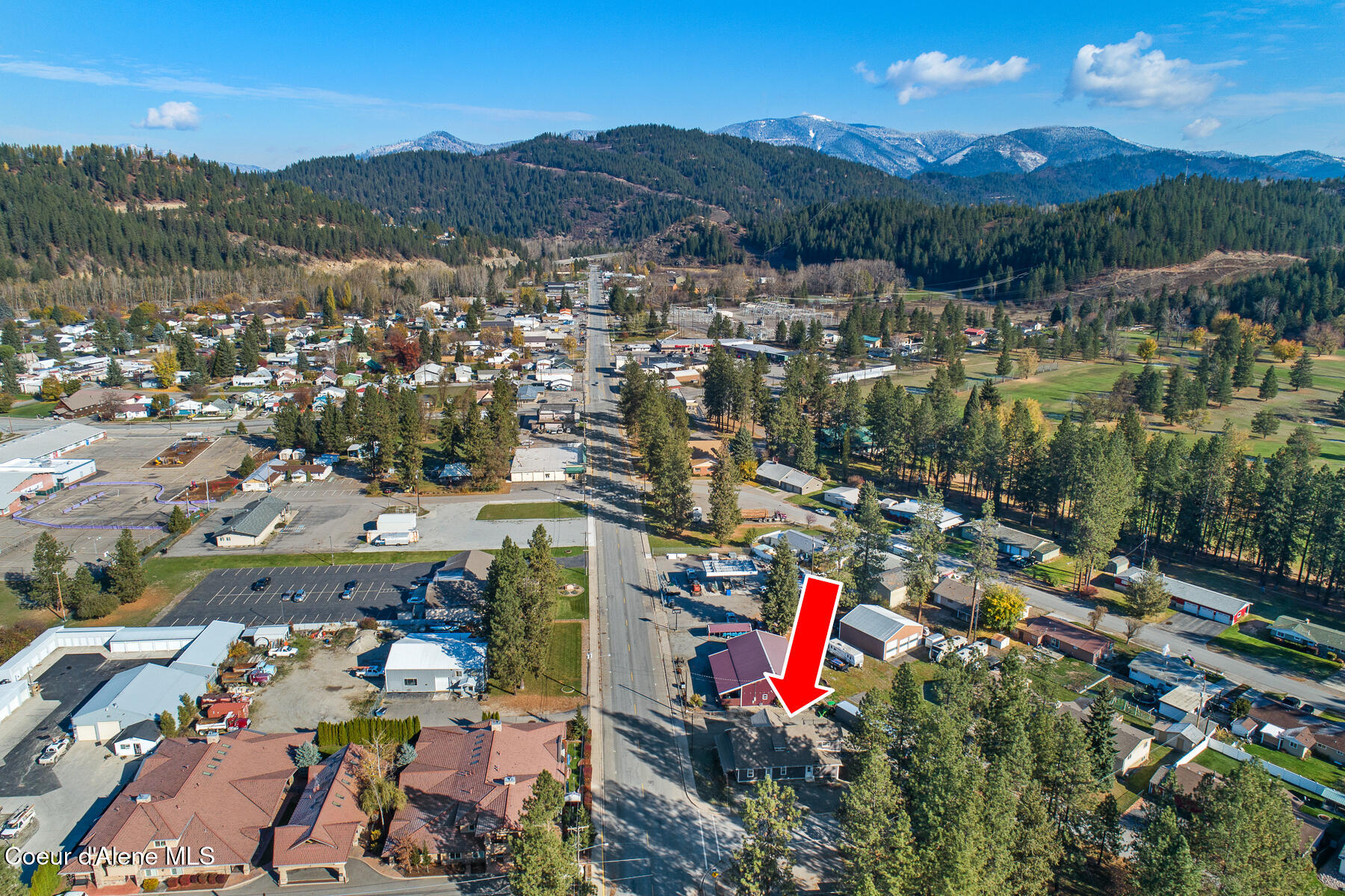 207 South Division Street Pinehurst, ID 83850 - Photo 26 of 34 Aerial_207SDivisionSt-5_Arrow