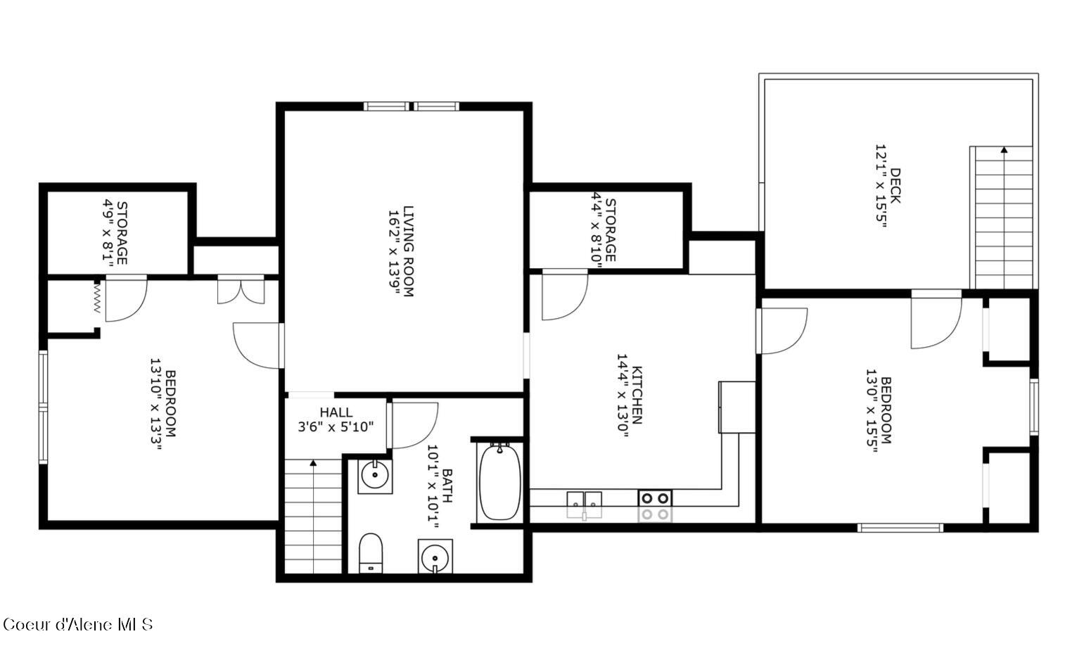 207 South Division Street Pinehurst, ID 83850 - Photo 31 of 32 Apartment Upstairs