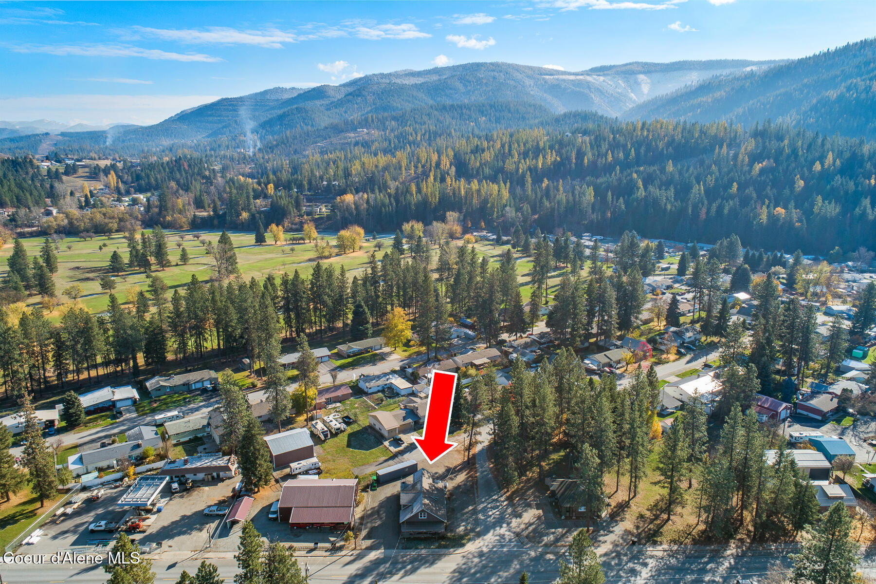 207 South Division Street Pinehurst, ID 83850 - Photo 34 of 34 Aerial_207SDivisionSt-8_Arrow