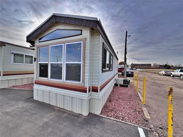 a view of a house with a balcony