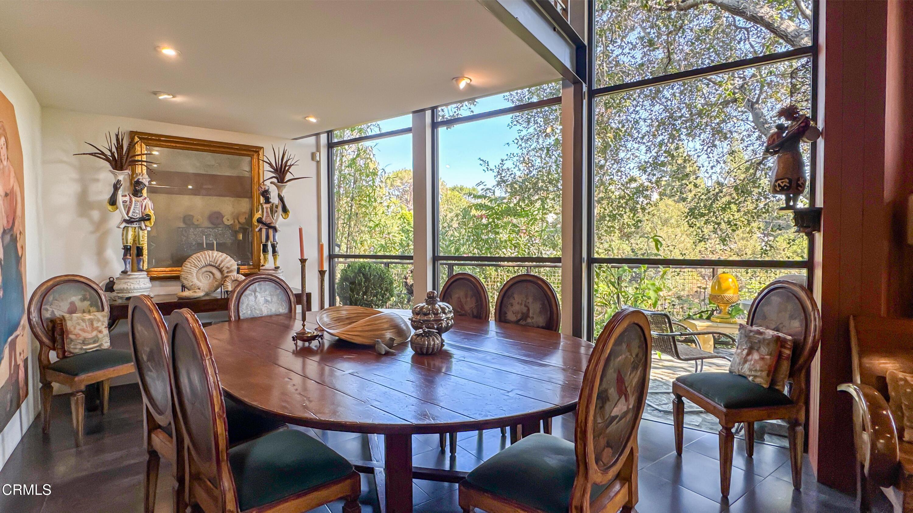1344 Marianna Road Pasadena, CA 91105 - Photo 10 of 38 a view of a dining room with furniture window and outside view