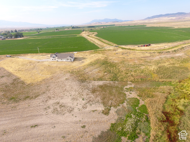 19502 South Olson Road Downey, ID 83234 - Photo 59 of 64 Aerial view of sparsely populated area with a mountain backdrop