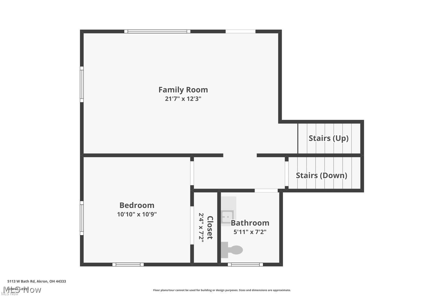 5113 West Bath Road Akron, OH 44333 - Photo 47 of 48 Lower Level floor plan