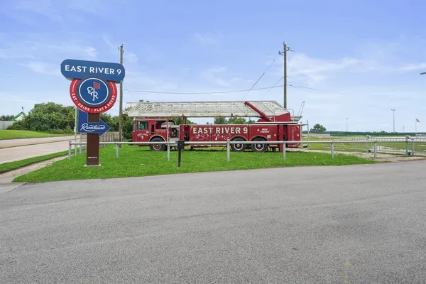 a bird view of buildings