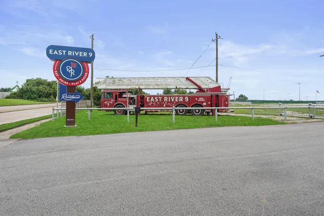 a bird view of buildings
