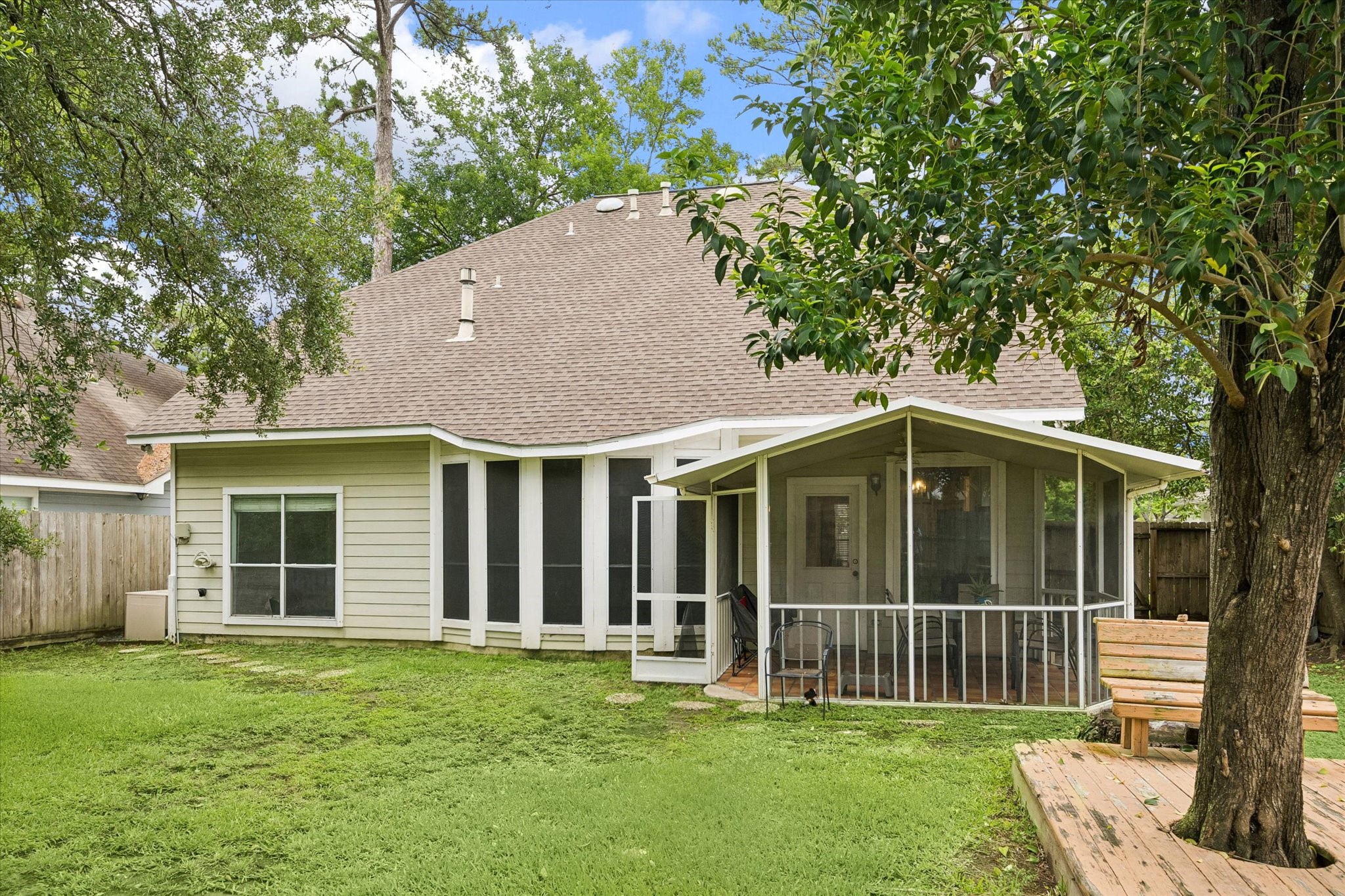 8123 Clarion Way Houston, TX 77040 - Photo 29 of 33 a view of a house with a yard and porch