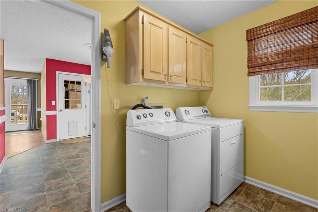 6933 Lawrence Farm Lane Randleman, NC 27317 - Photo 26 of 33 THIS IS HE LAUNDY. IT SITS RIGHT OUT FROM THE BREAKFAST ROOM/SITTING ROOM. WASHER AND DRYER REMAIN WITH THE HOUSE. YOU ALSO HAVE CLOSETS IN THIS ROOM