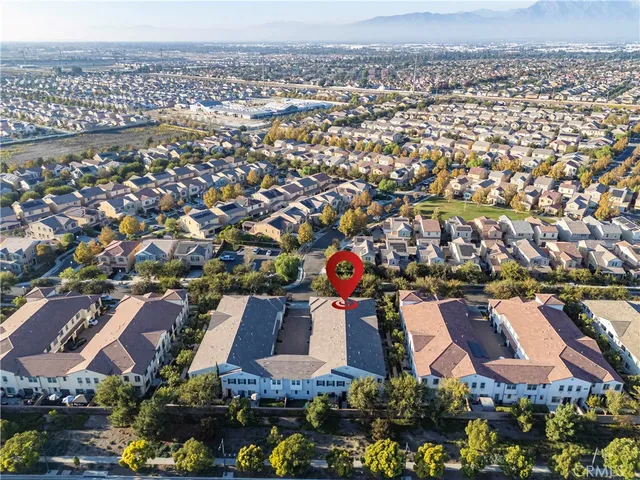 an aerial view of a city