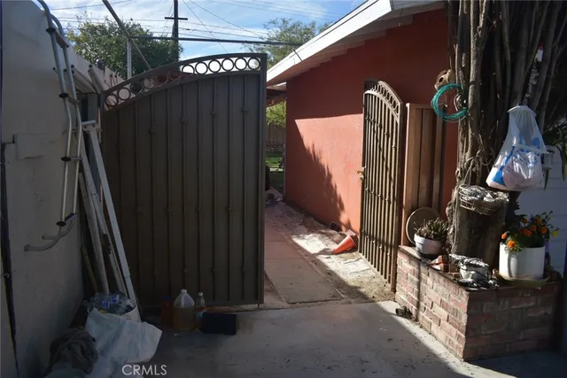 a view of storage and utility room