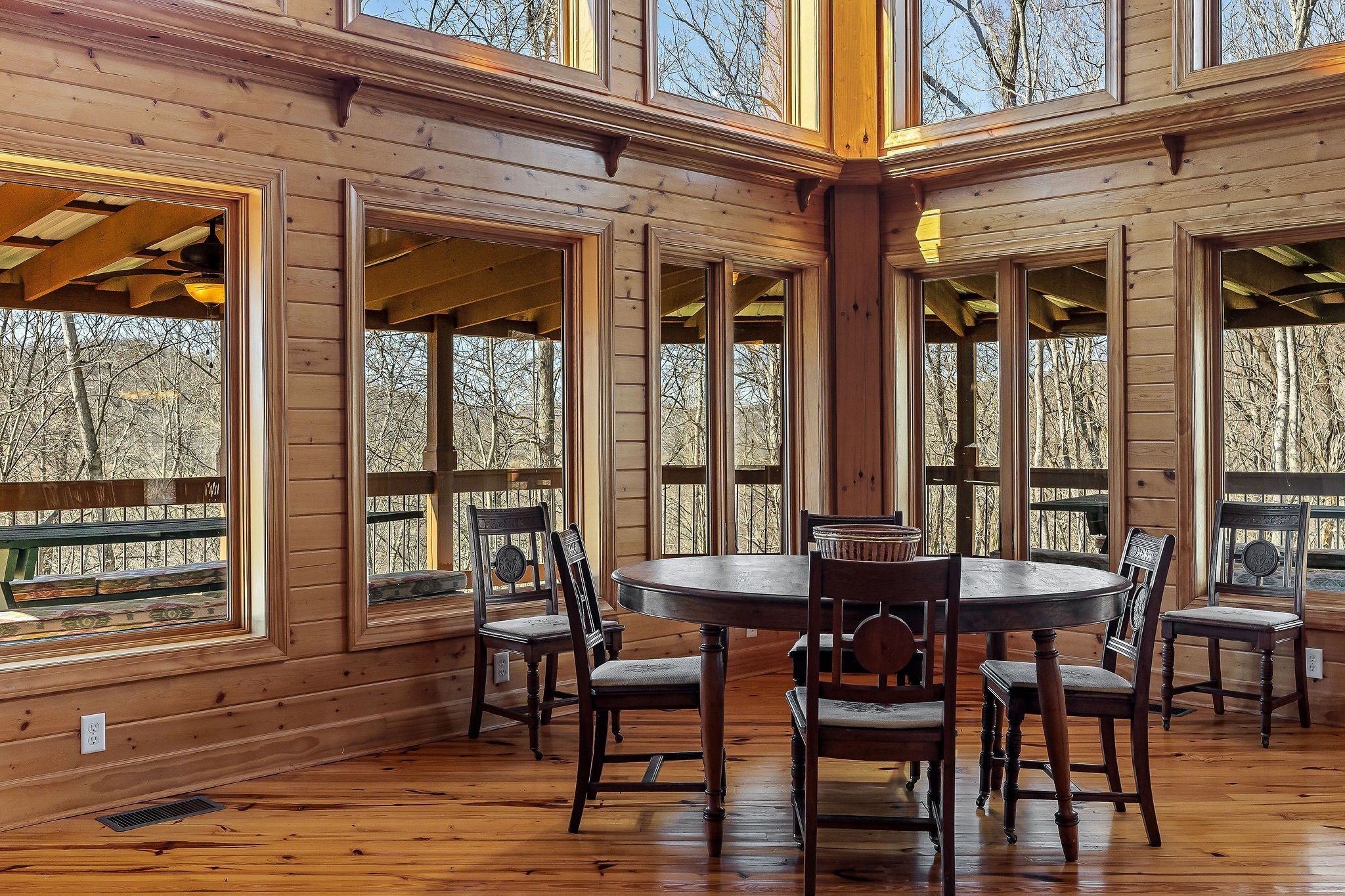 7775 Medley Amonette Road Buffalo Valley, TN 38548 - Photo 33 of 61 a view of a dining room with furniture window and wooden floor