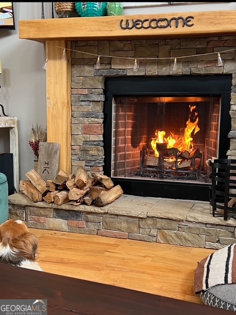 135 Horseshoe Trail Commerce, GA 30529 - Photo 9 of 25 a living room with fireplace