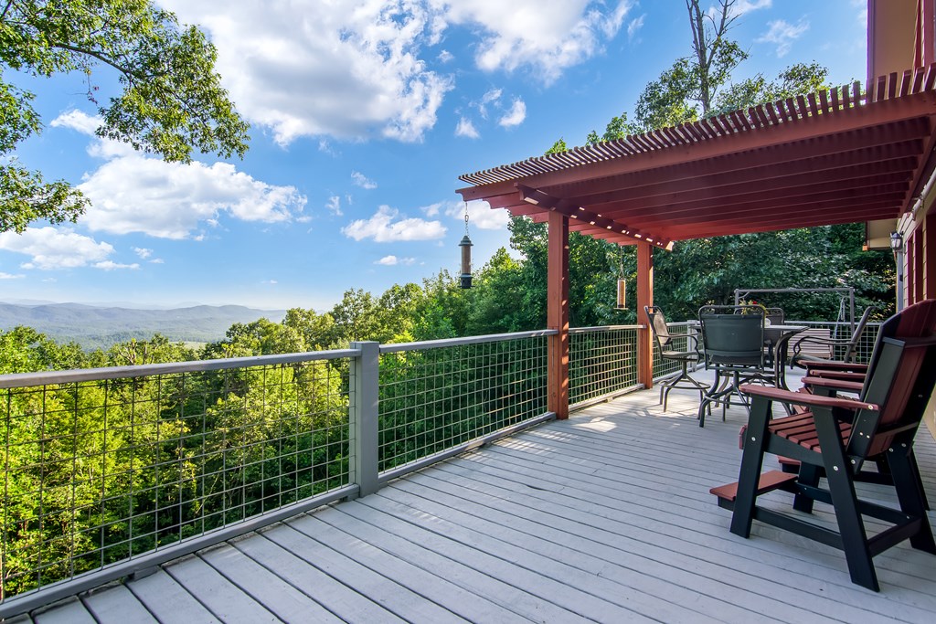 111 Trophy Buck Point Murphy, NC 28906 - Photo 38 of 51 a view of a wooden deck with furniture