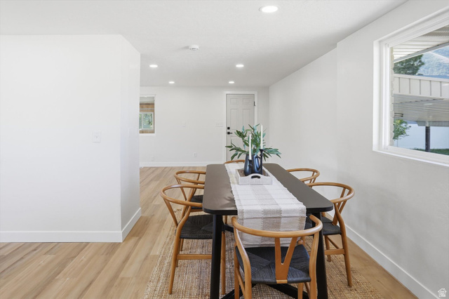 810 East Maple Street Mapleton, UT 84664 - Photo 13 of 49 Spacious room with light wood-finish flooring, recessed lighting, and a white interior door