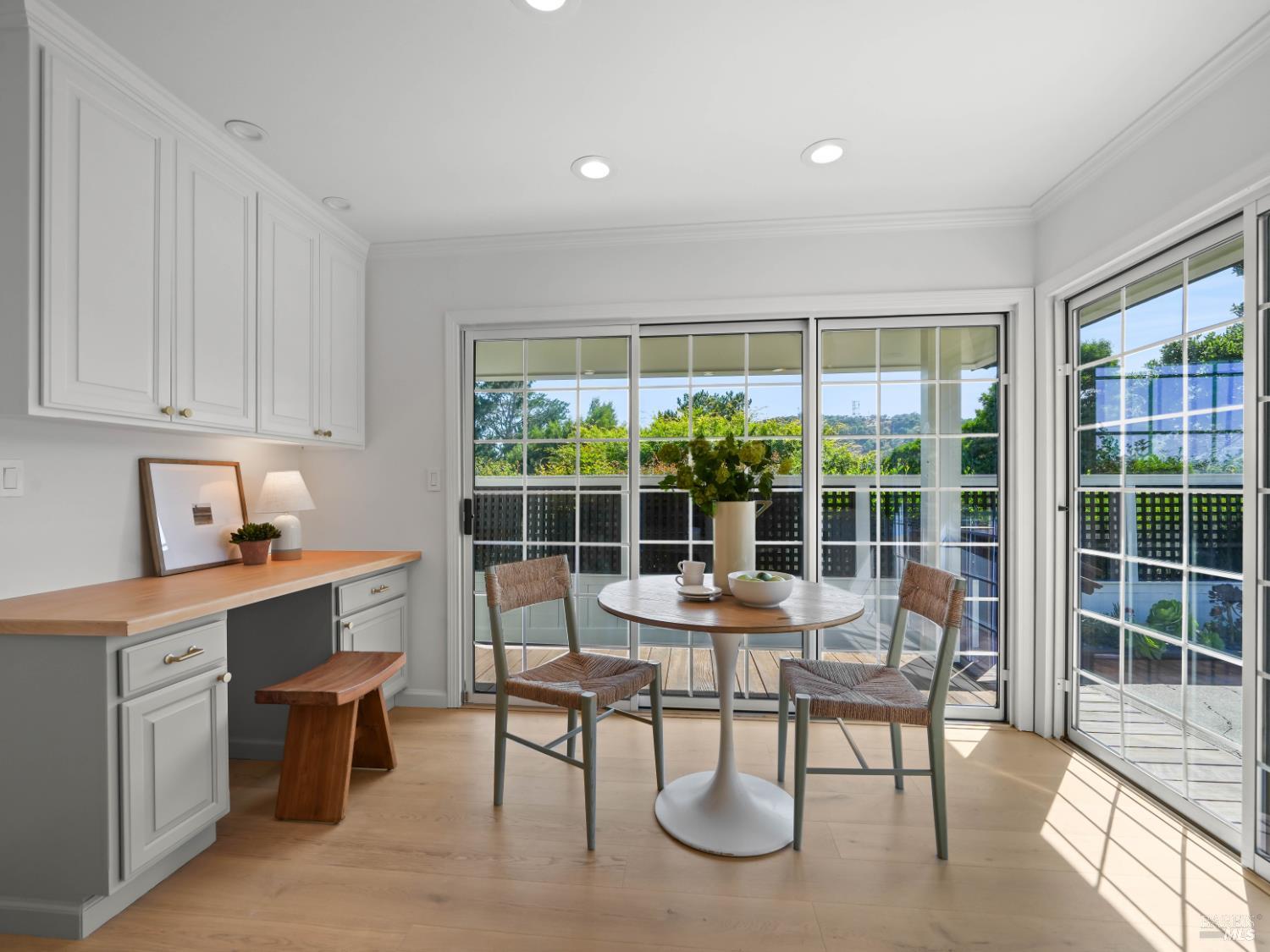 148 Dominican Drive San Rafael, CA 94901 - Photo 21 of 60 a workspace with furniture window and outside view