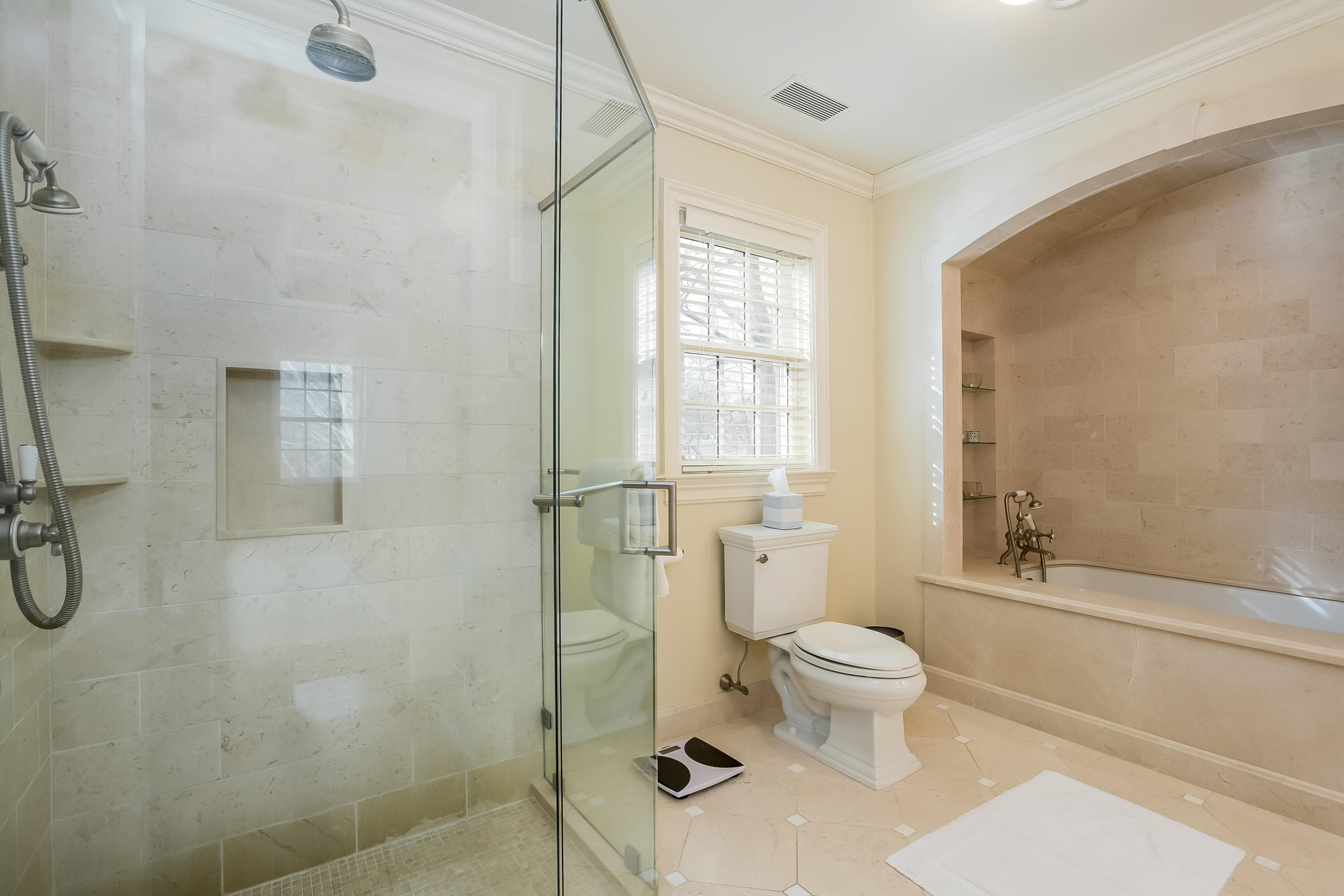 29 Birch Road Darien, CT 06820 - Photo 19 of 38 a bathroom with a toilet sink and a shower