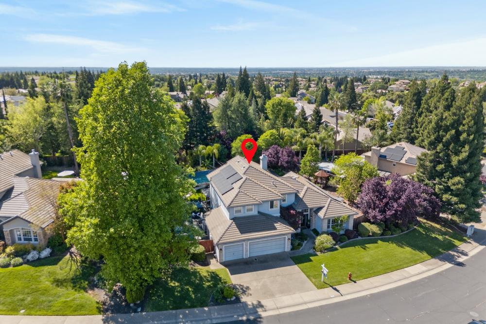 6504 Swallowsview Court Rocklin, CA 95677 - Photo 61 of 66 an aerial view of a house with a yard swimming pool and outdoor seating