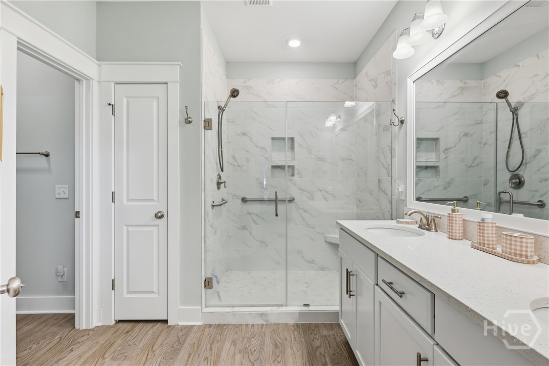 141 Mallory Place Pooler, GA 31322 - Photo 16 of 49 Primary bathroom with extended glass shower
