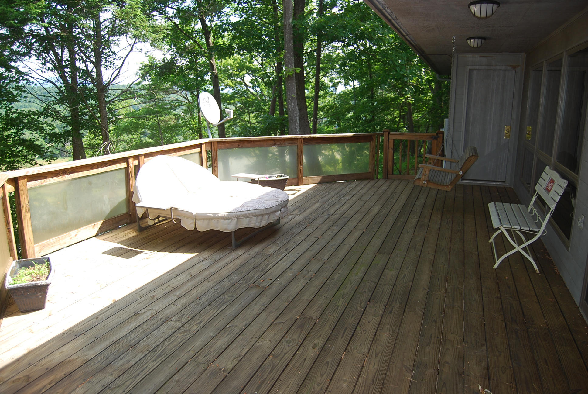 8045 Hardy Road Hardy, VA 24101 - Photo 12 of 63 a view of balcony with wooden floor and outdoor space