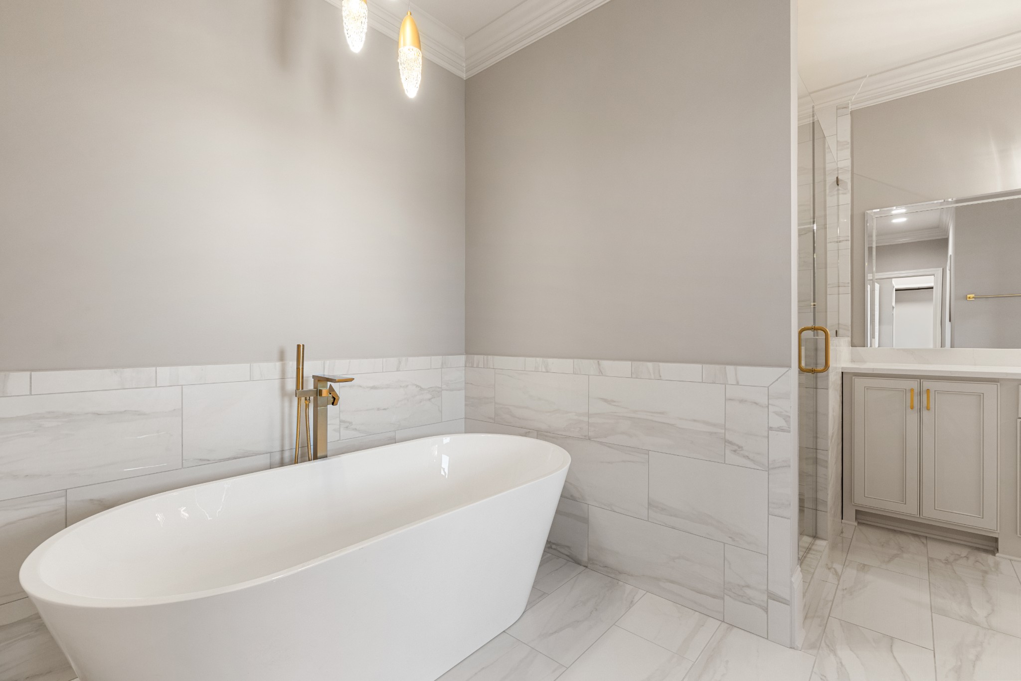 4818 Hickory Ridge Road Lebanon, TN 37087 - Photo 19 of 73 a white bath tub sitting in a bathroom and shower