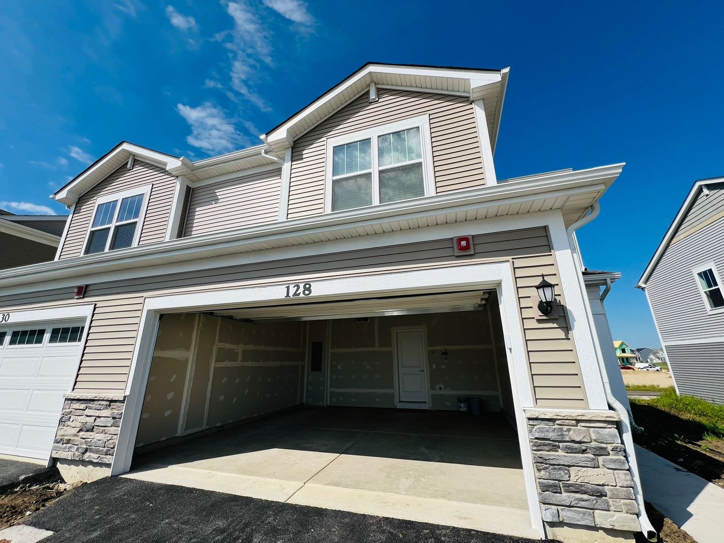 a front view of a house