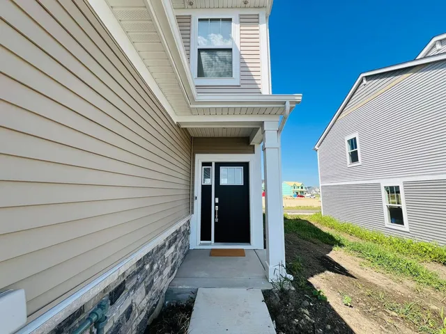 a view of front door of house