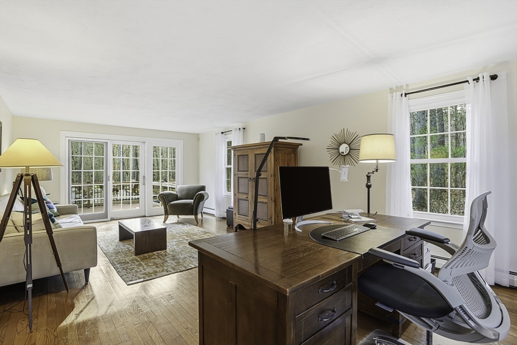 6 Hickory Lane Upton, MA 01568 - Photo 12 of 36 a view of a workspace with furniture and a window