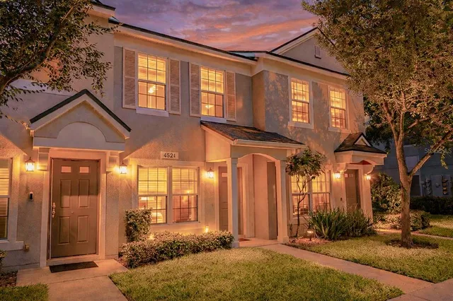 a front view of a house