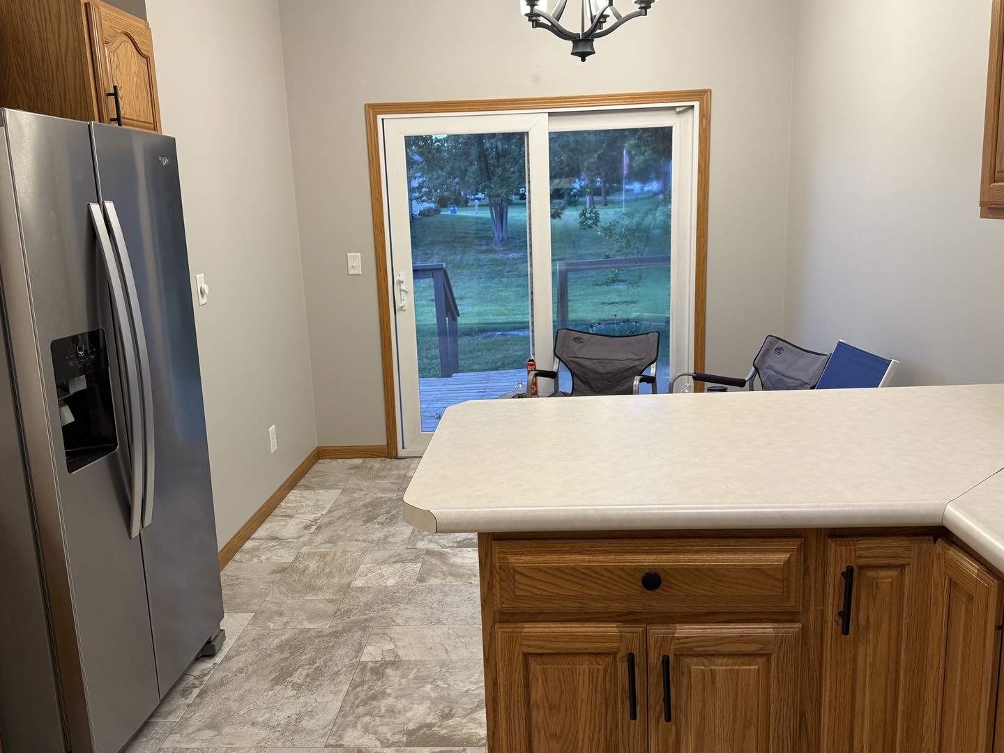 311 West Franklin Street Princeton, IL 61356 - Photo 6 of 19 a view of a kitchen from the hallway